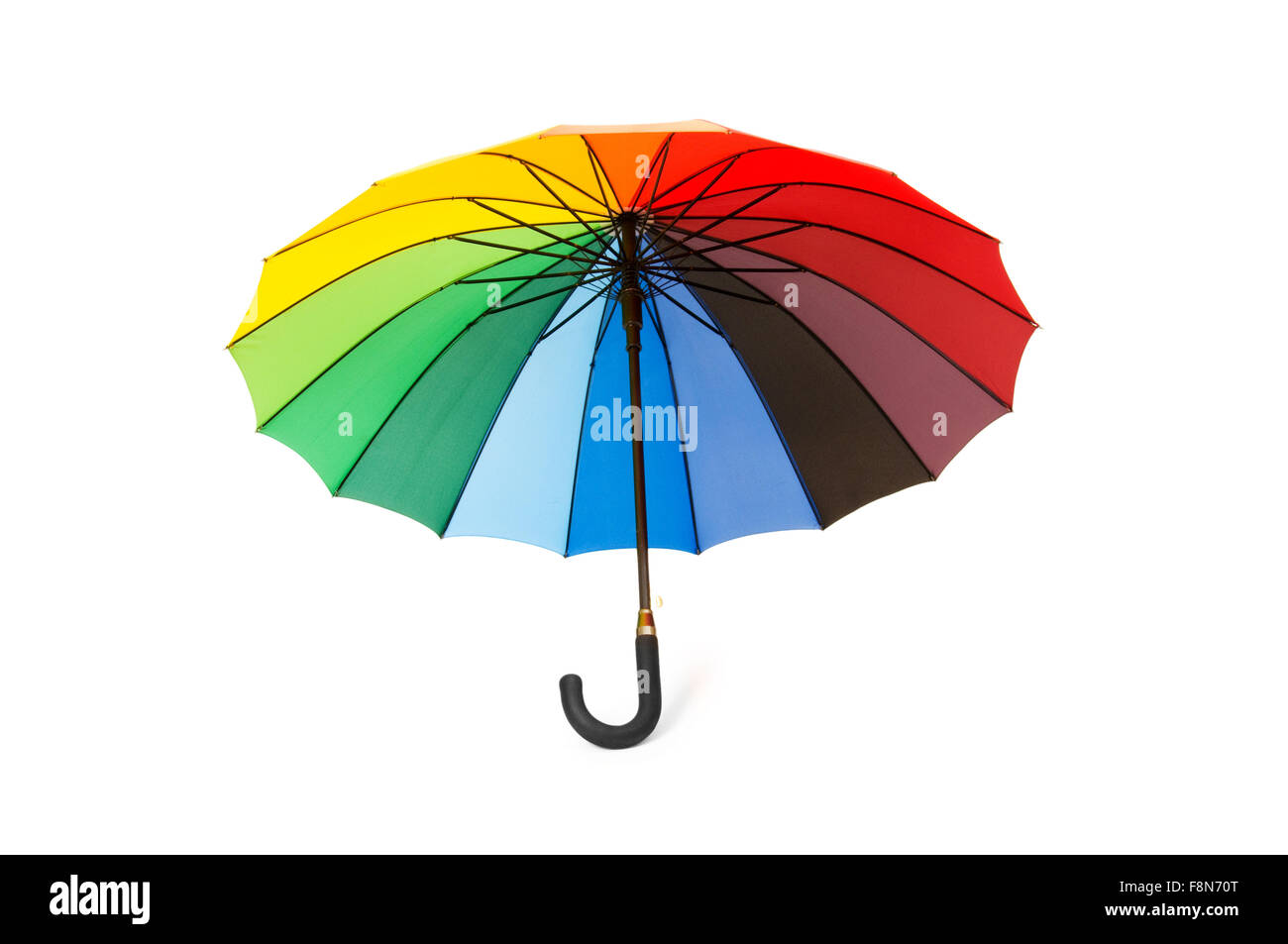 Colourful umbrella isolated on the white background Stock Photo - Alamy