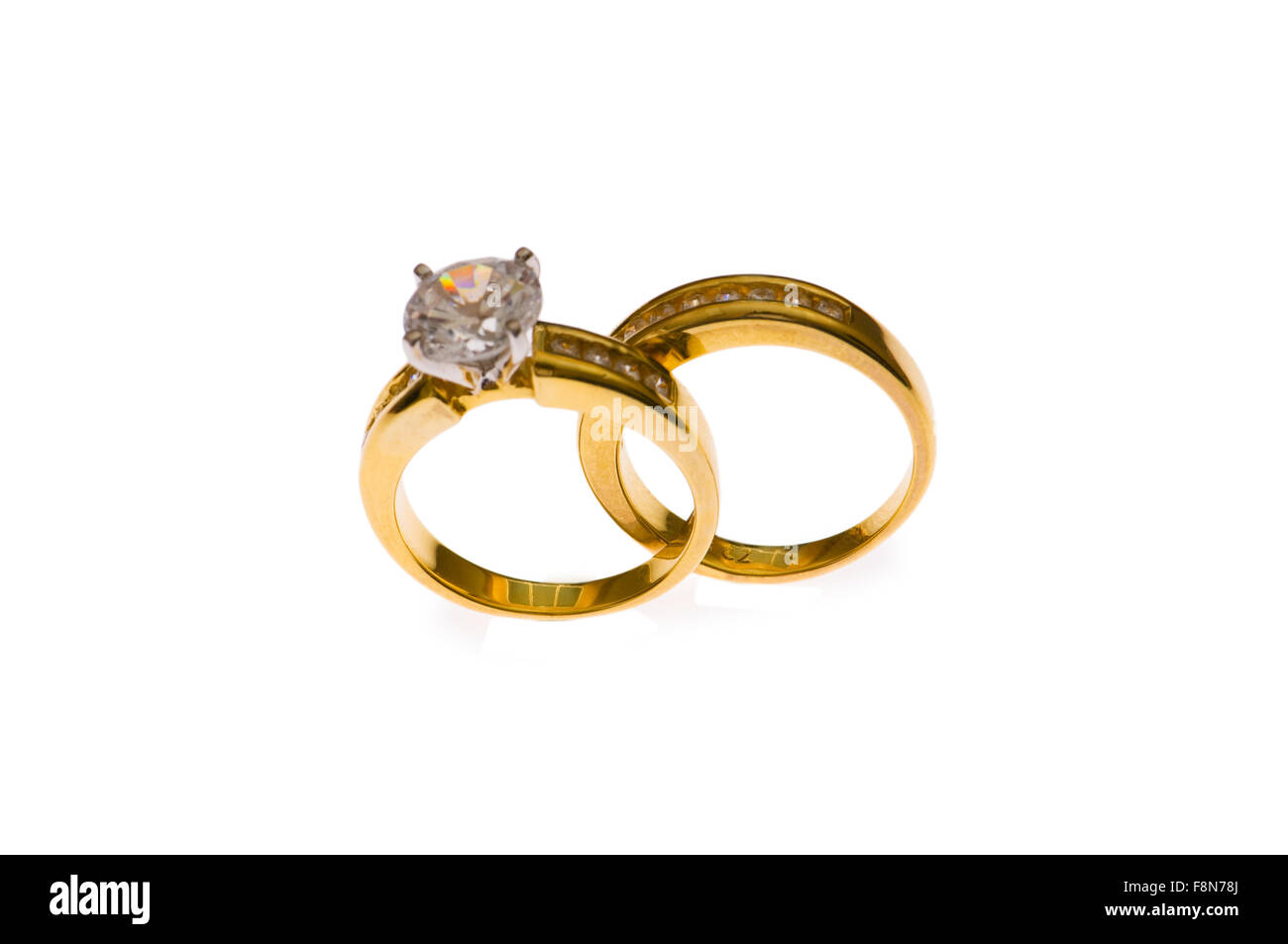Interlocked wedding shop rings