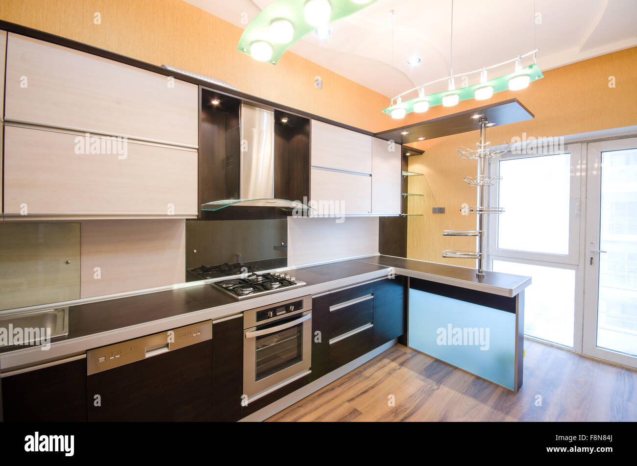 Interior of modern kitchen Stock Photo - Alamy