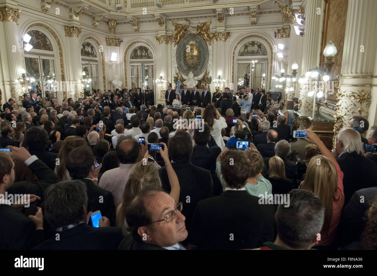 Buenos Aires, Buenos Aires, Argentina. 10th Dec, 2015. President Mauricio Macri takes office following President Cristina Fernandez de Kirchner and ending 12 years of kirchnerism in Office. Credit:  Patricio Murphy/ZUMA Wire/Alamy Live News Stock Photo