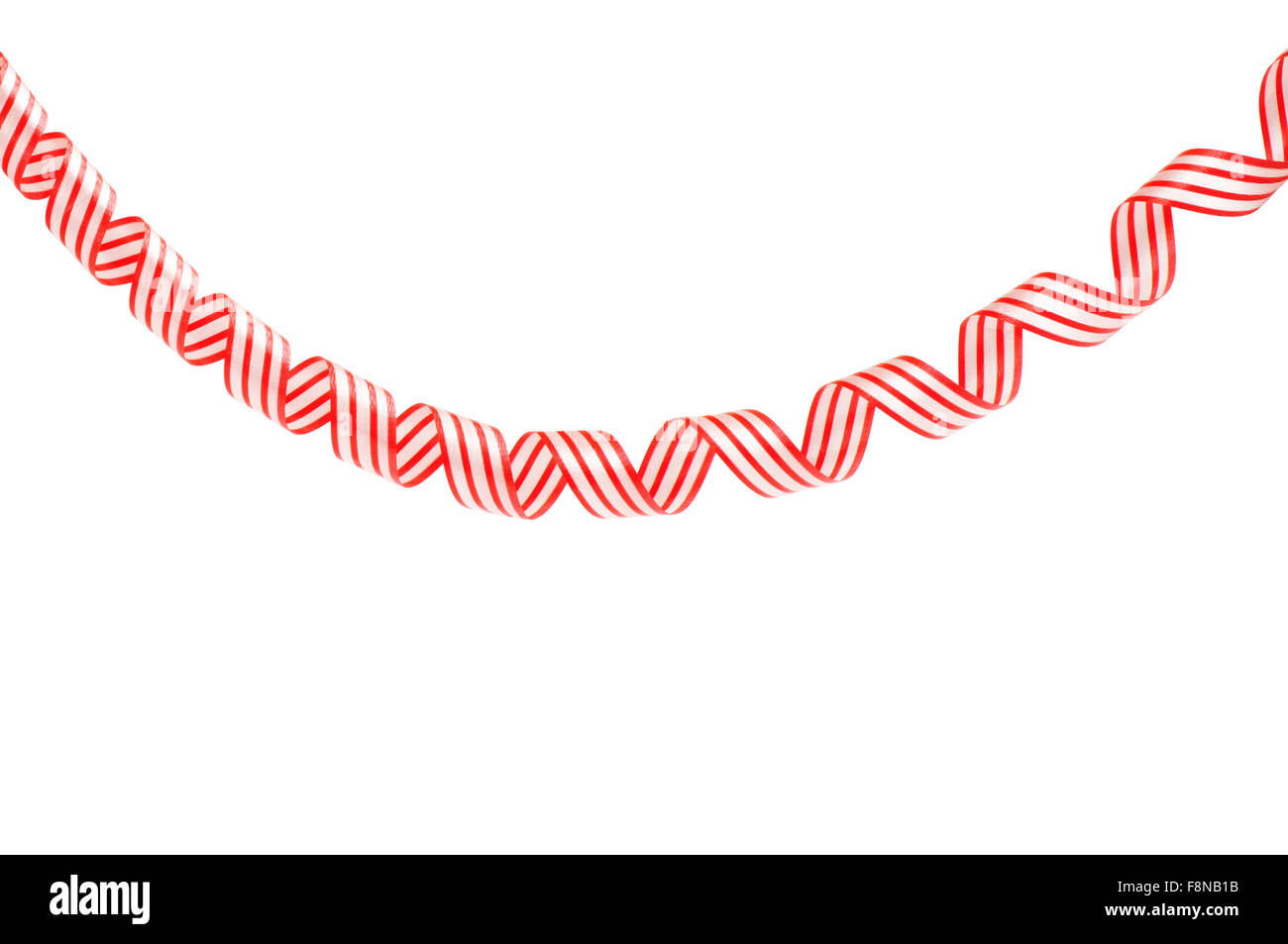 Set Of Colorful Serpentine Streamers Isolated On White Background Stock ...