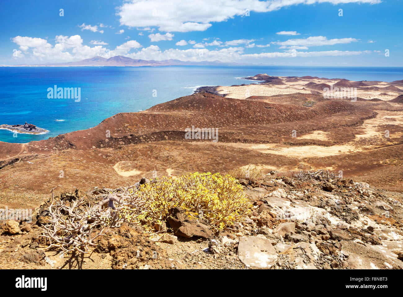 Lobos, small island near the Fuerteventura Island, Spain, Canary Islands Stock Photo