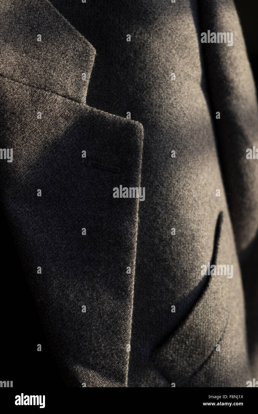 menswear Grey blazer Stock Photo