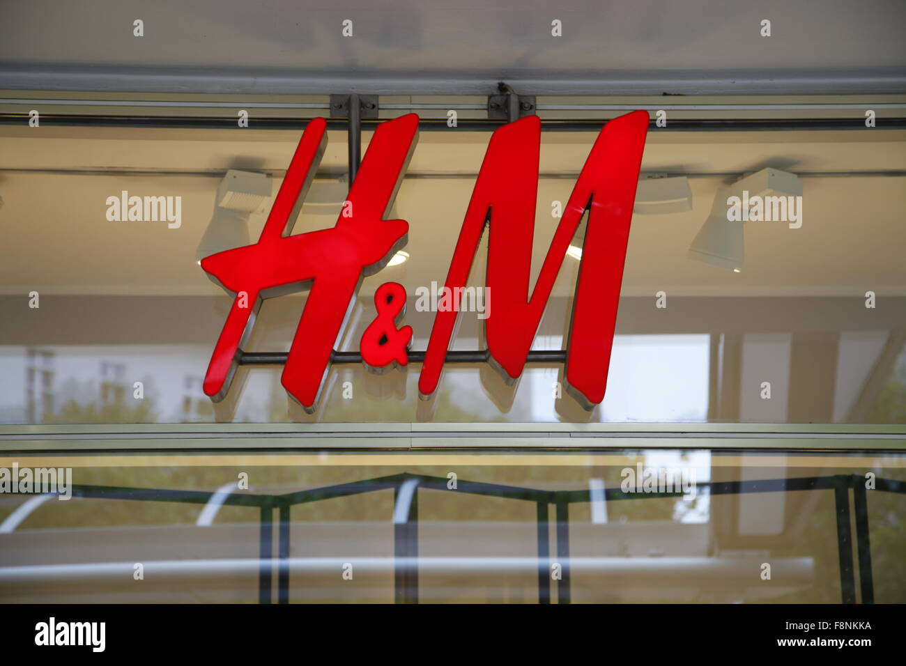 H & M Label Stock Photo