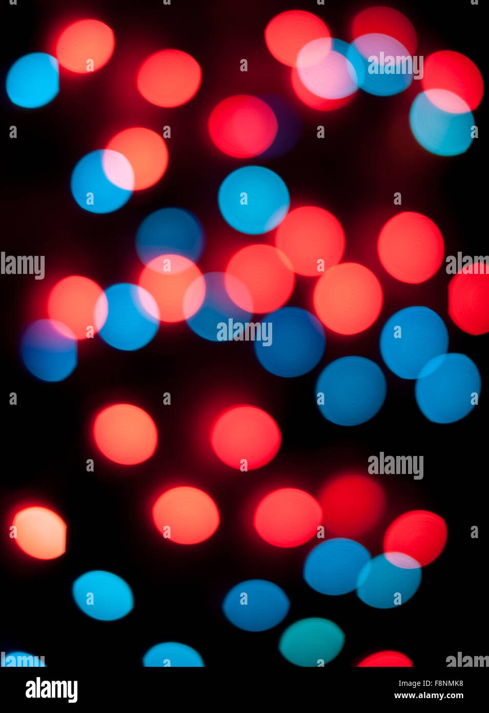 Defocused christmas lights. New Year bokeh. Abstract background for ...