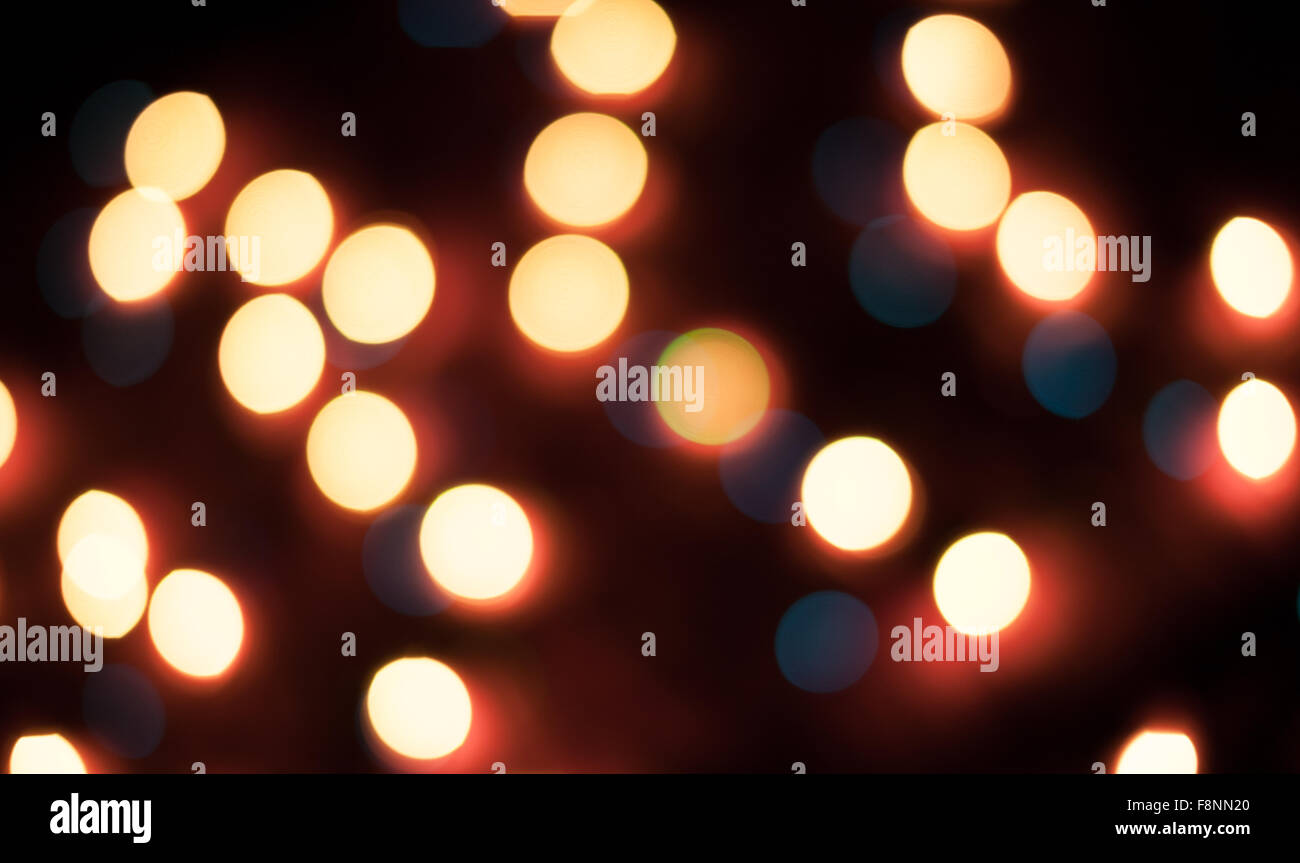 Defocused christmas lights. New Year bokeh. Abstract background for ...