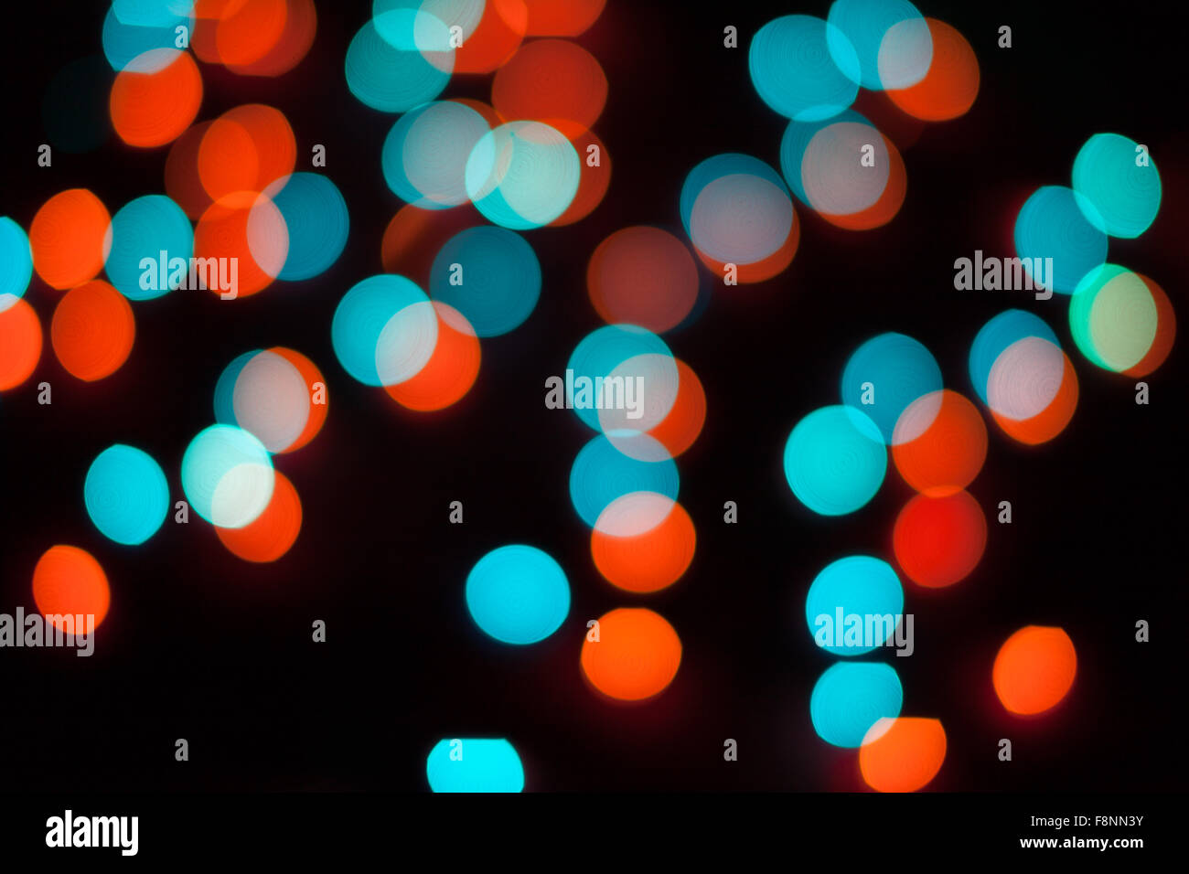 Defocused christmas lights. New Year bokeh. Abstract background for ...