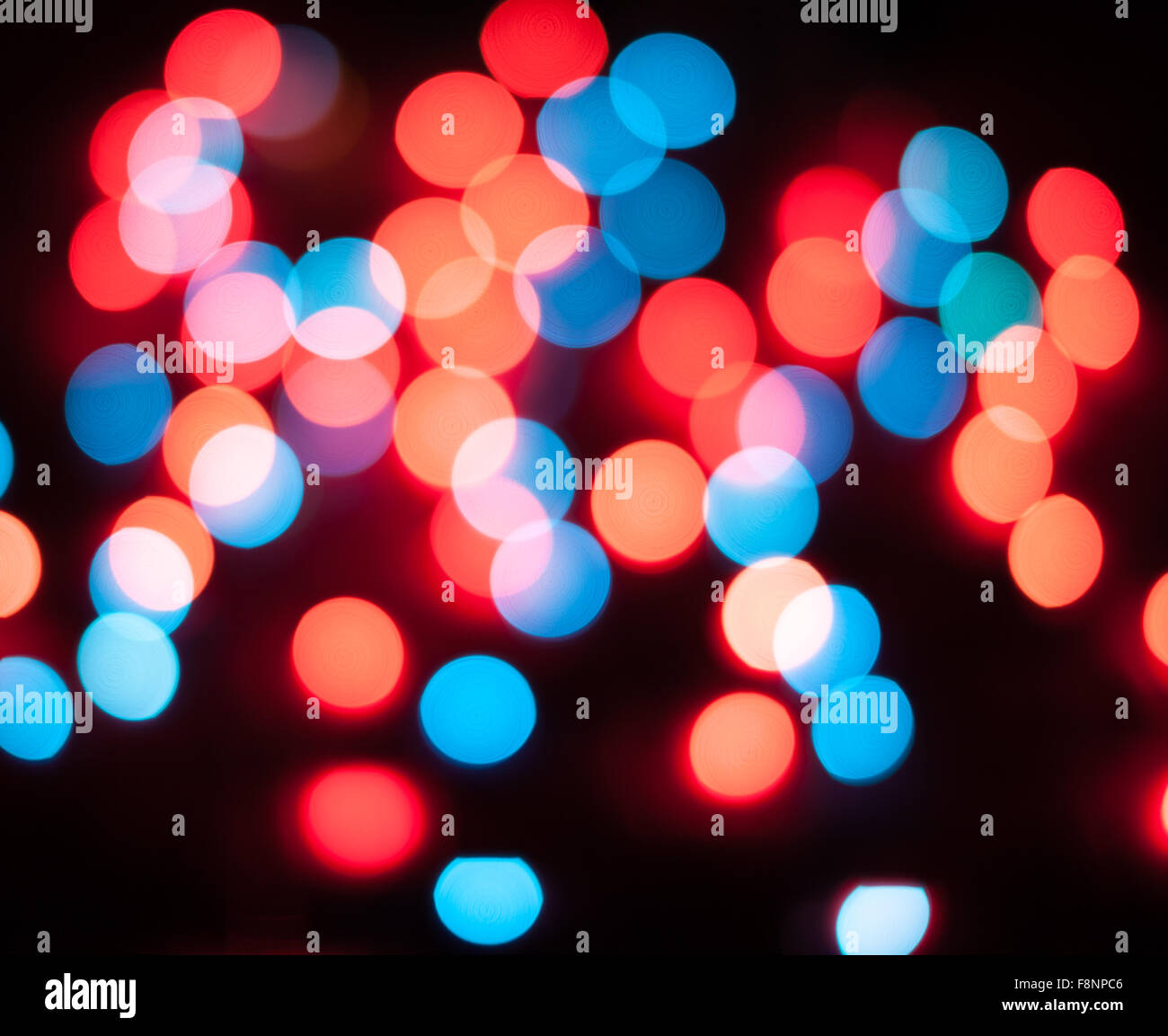 Defocused christmas lights. New Year bokeh. Abstract background for ...