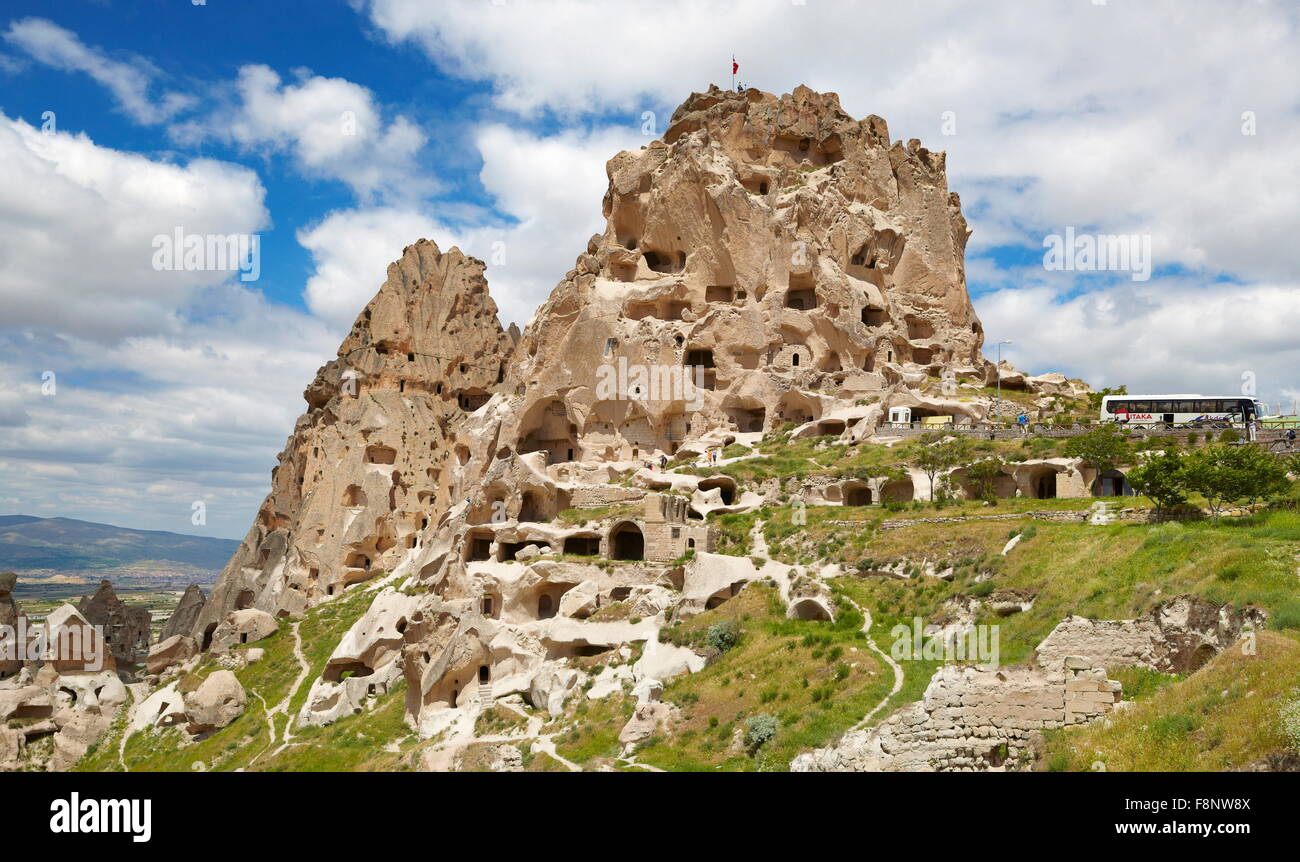 Cappadocia - Uchisar, Turkey, UNESCO Stock Photo