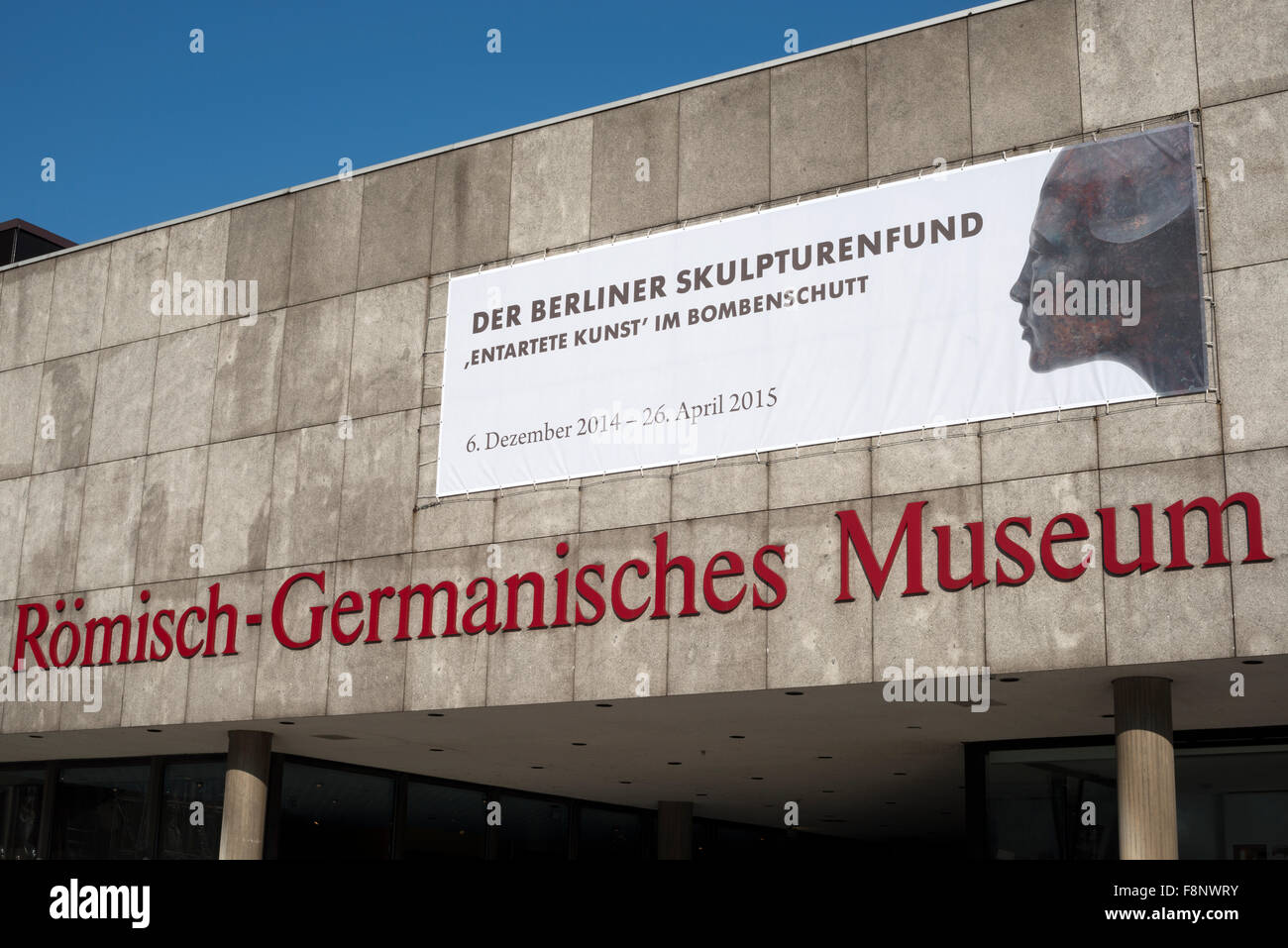 Der Berliner Skulpturenfund exhibition, Komisch-Germanisches Museum, Cologne, Germany. Stock Photo