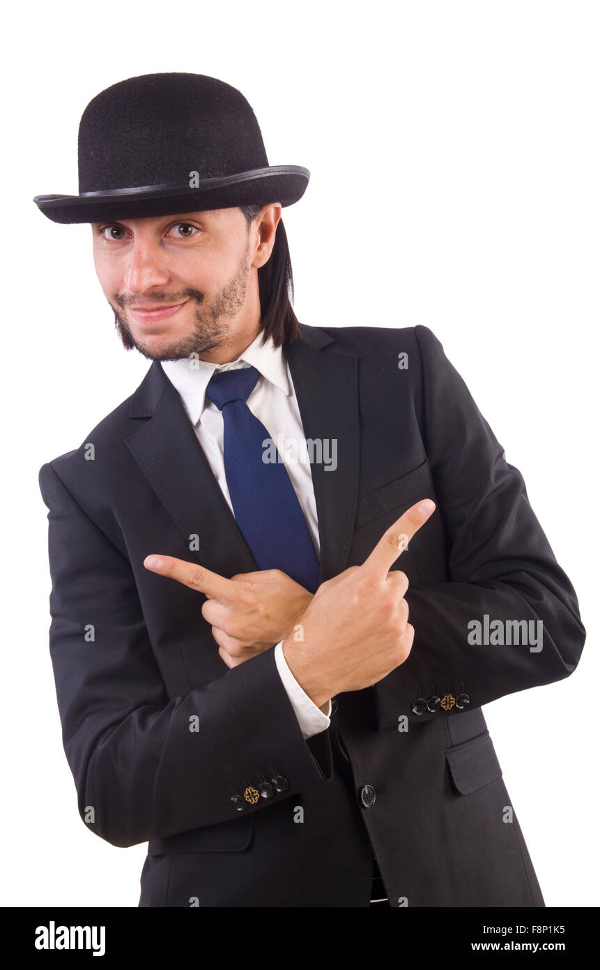 Young businessman isolated on the white background Stock Photo - Alamy