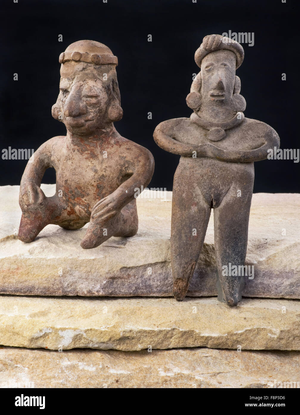Pre Columbian Colima woman and warrior made around 200 BC Stock Photo ...