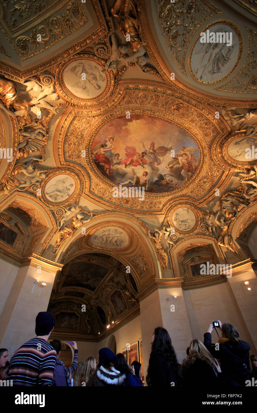 Ceiling Painting Louvre Museum Paris High Resolution Stock Photography