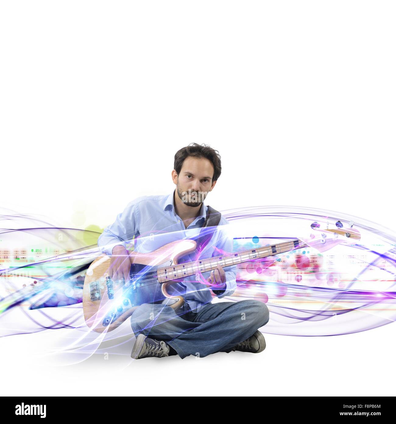 Electric guitar effect Stock Photo Alamy