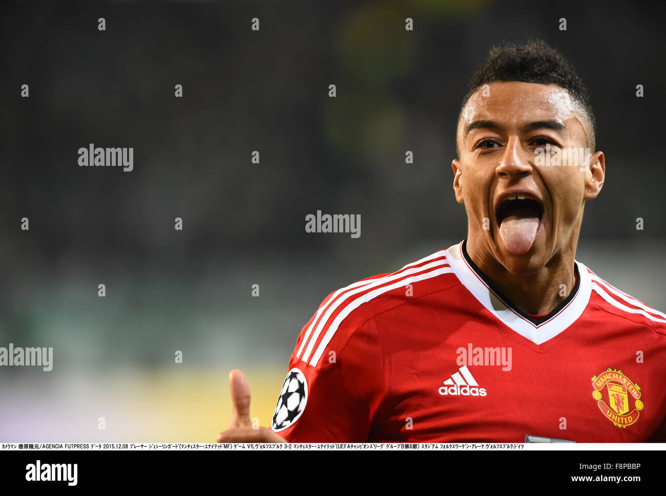 Wolfsburg Germany 8th Dec 15 Jesse Lingard Man U Football Soccer Uefa Champions League Group B Match Between Vfl Wolfsburg 3 2 Manchester United At Volkswagen Arena In Wolfsburg Germany C Takamoto Tokuhara Aflo Alamy