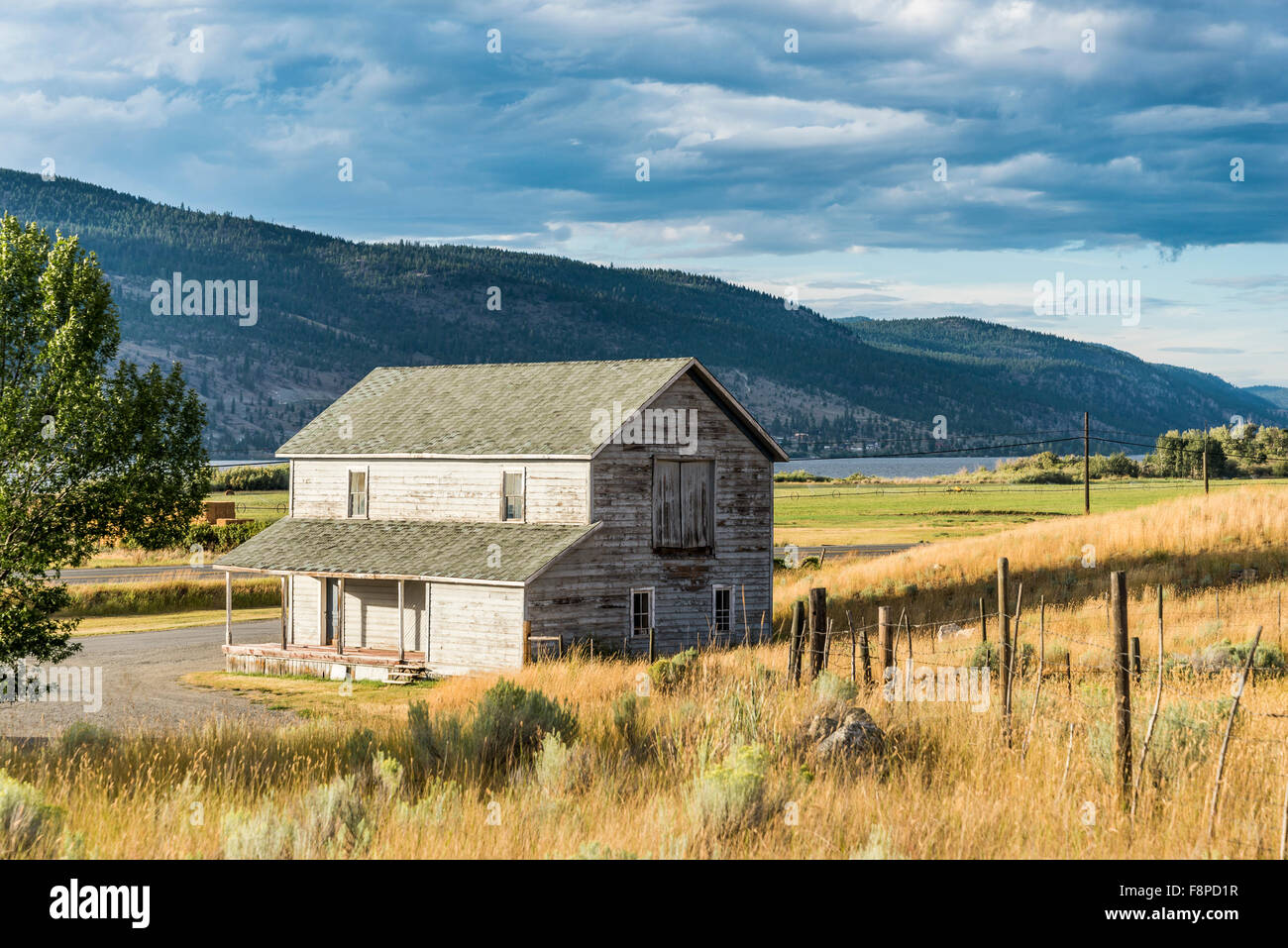 Old house, Quilchena, near Merritt, British Columbia, Canada Stock