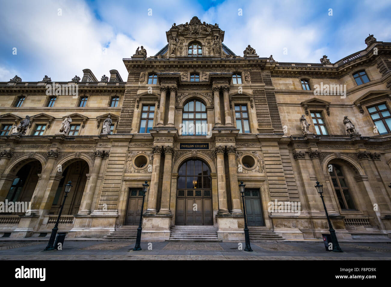 Pavillon Colbert, at the Louvre Palace, in Paris, France. Stock Photo