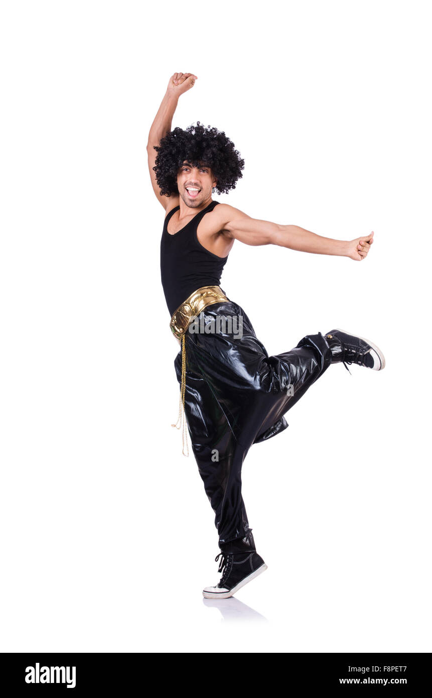 Rap dancer isolated on the white Stock Photo - Alamy