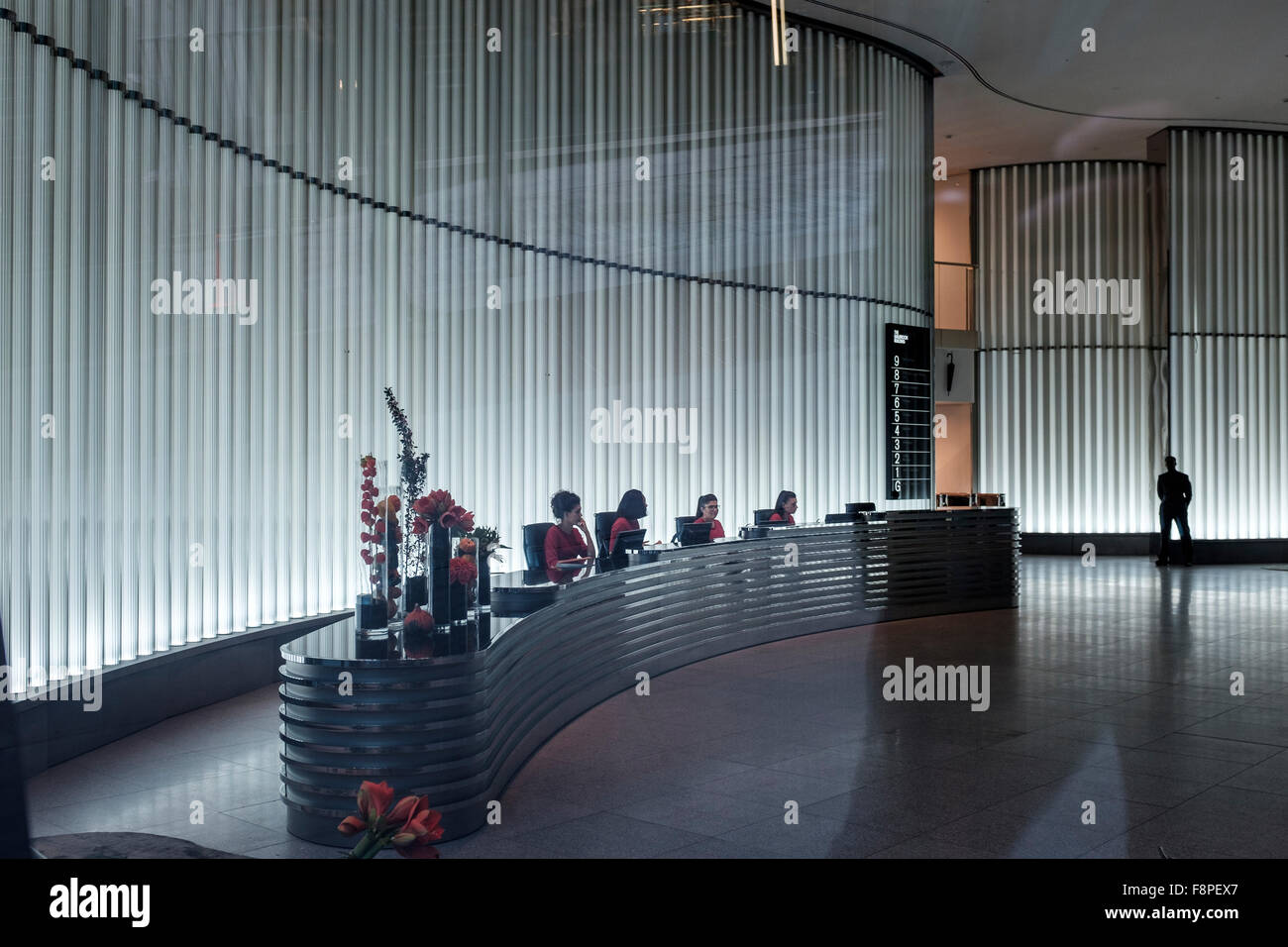 Reception Desk In Multinational Finance Company The Walbrook Stock