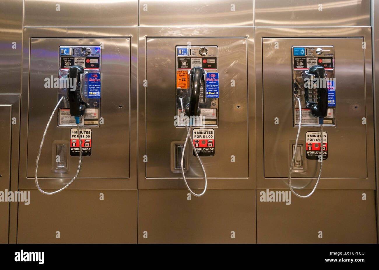 Pay phones in Grand Central Terminal in New York City Stock Photo Alamy