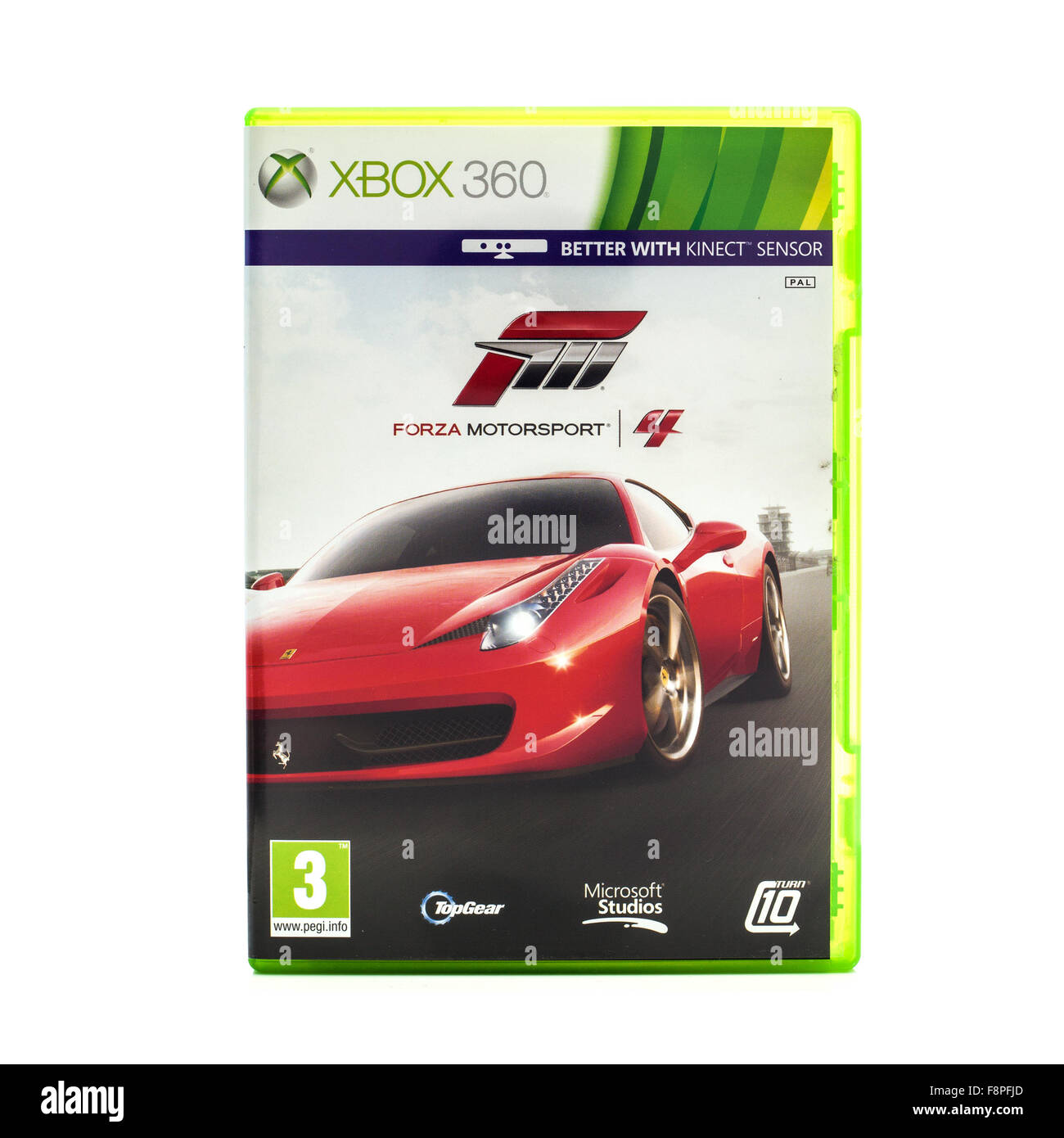Forza Motorsport 4 Game for the Xbox 360 on a White Background Stock Photo  - Alamy