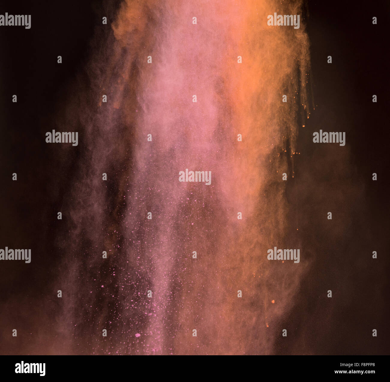 Powder of Colors Exploded Stock Photo - Alamy