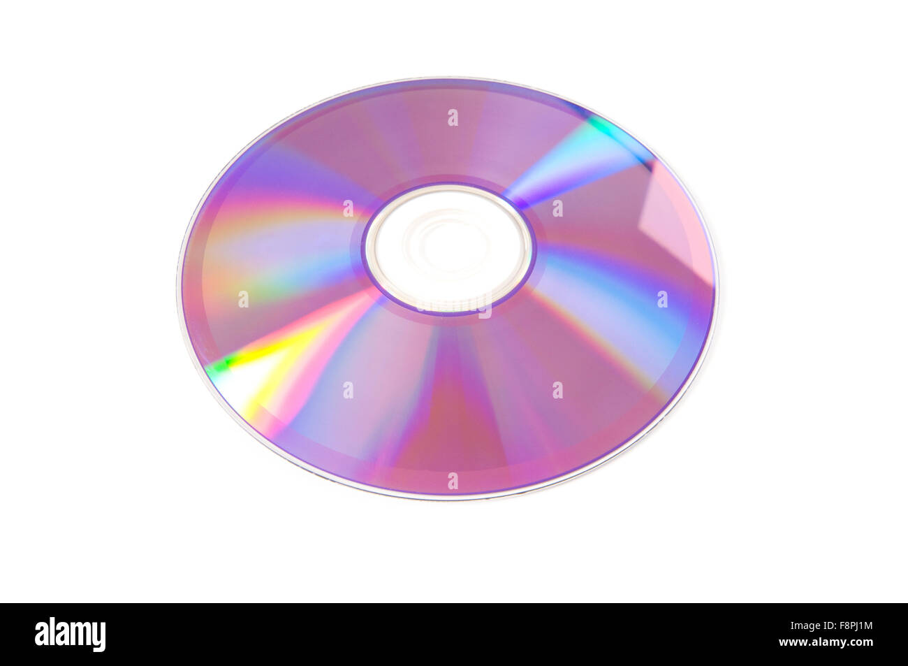 Laser disk isolated on the white background Stock Photo