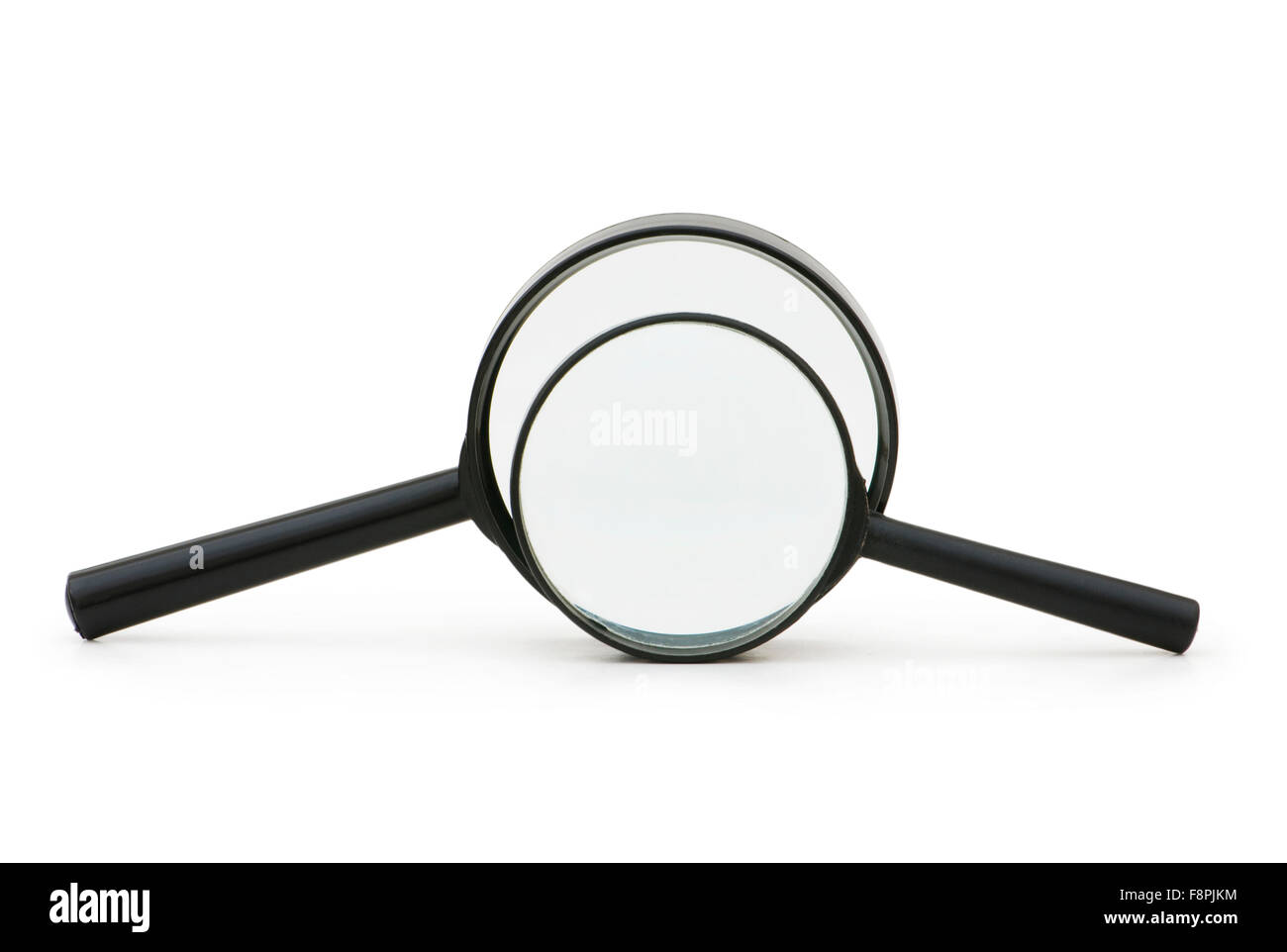 Magnifying glasses isolated on the white background Stock Photo Alamy