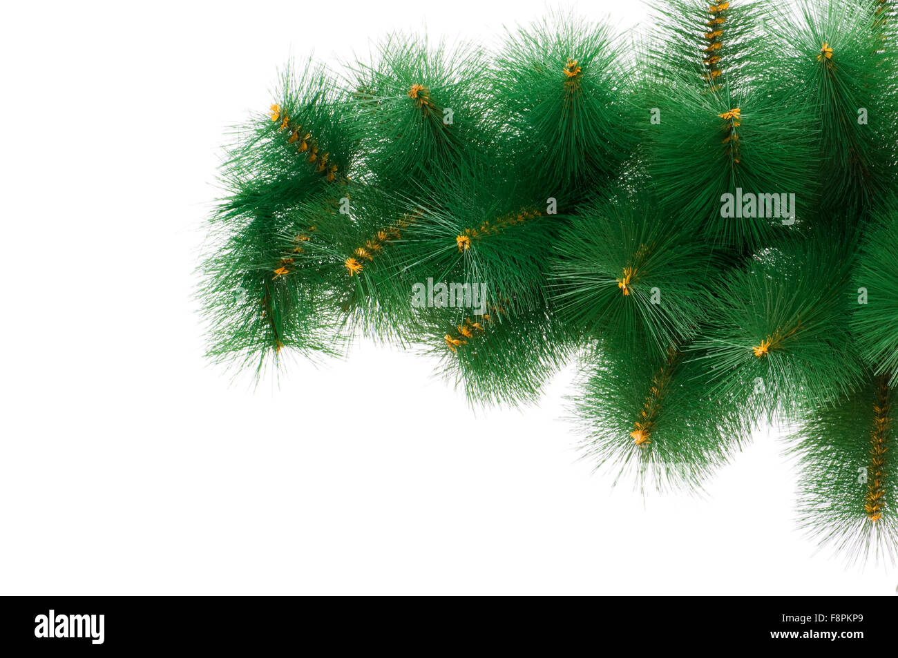 Christmas tree isolated on the white background Stock Photo - Alamy