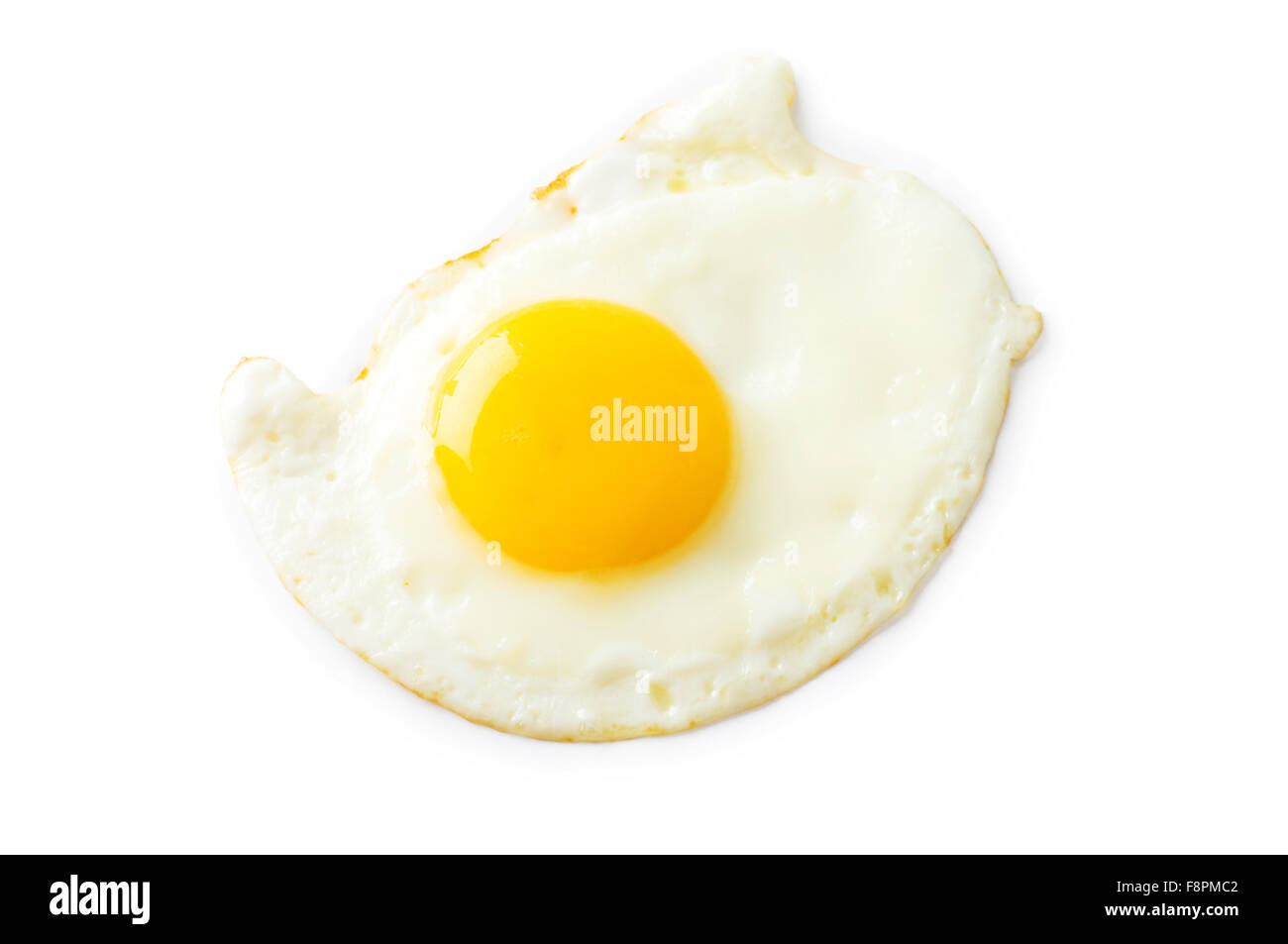 Fried egg isolated on the white background Stock Photo - Alamy