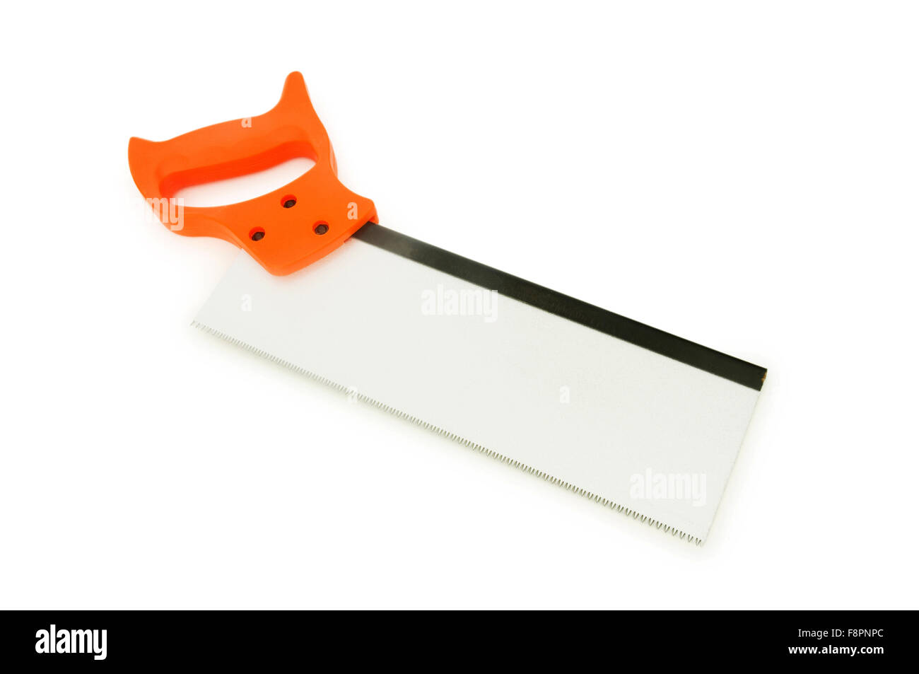 Hand saw isolated on the white background Stock Photo - Alamy