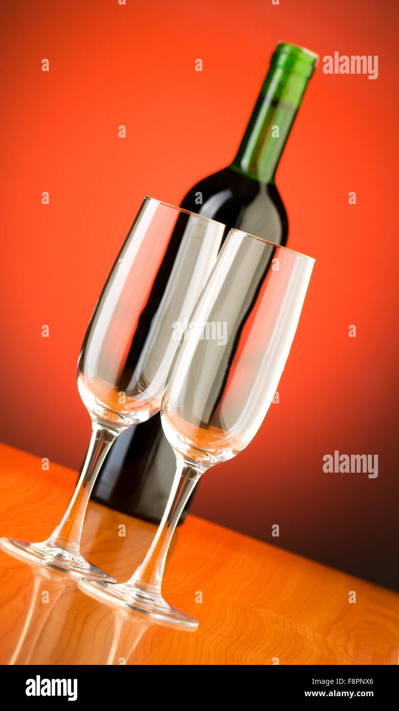 Wine concept with gradient background Stock Photo - Alamy