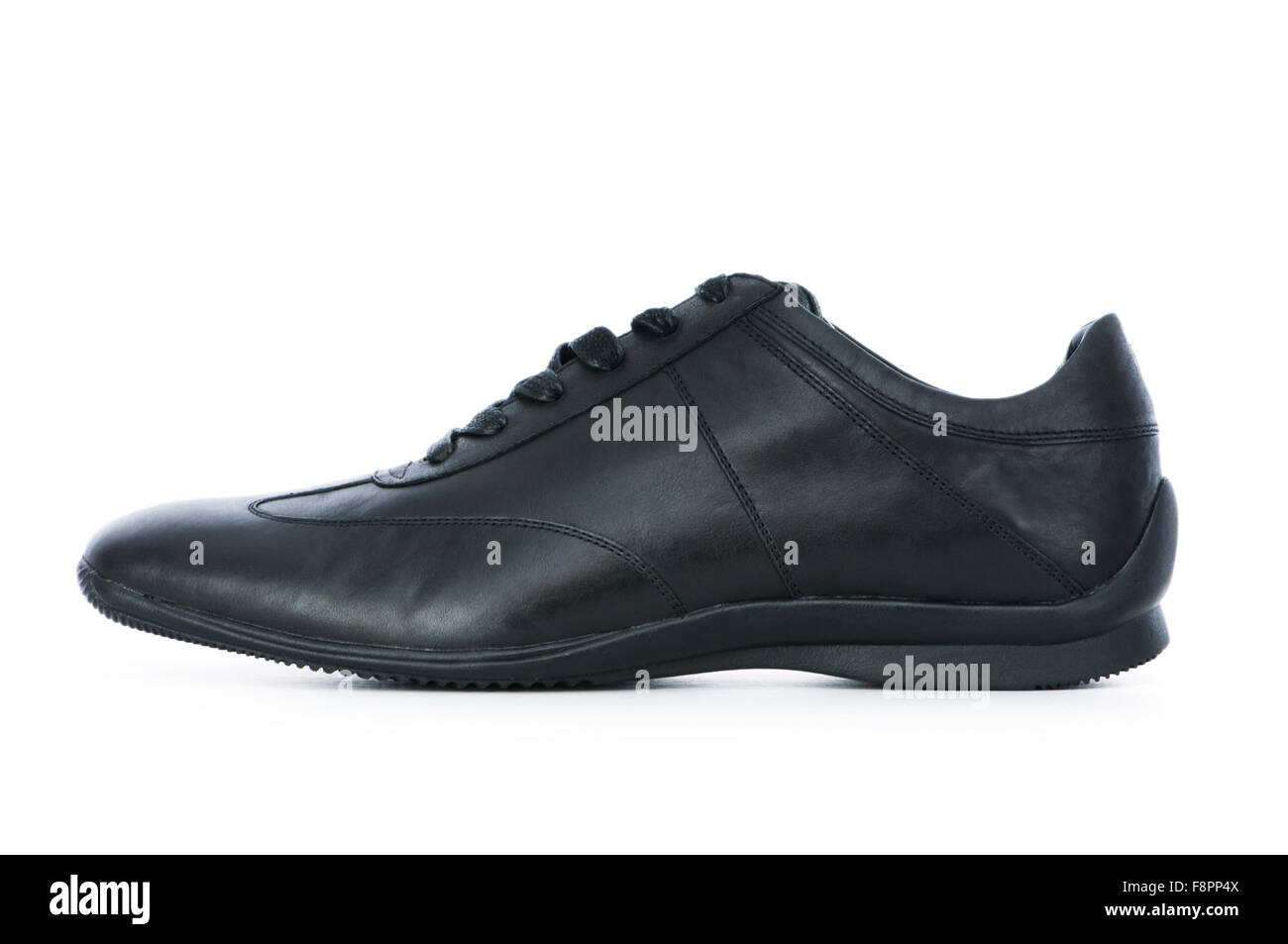 Male shoes isolated on the white background Stock Photo - Alamy
