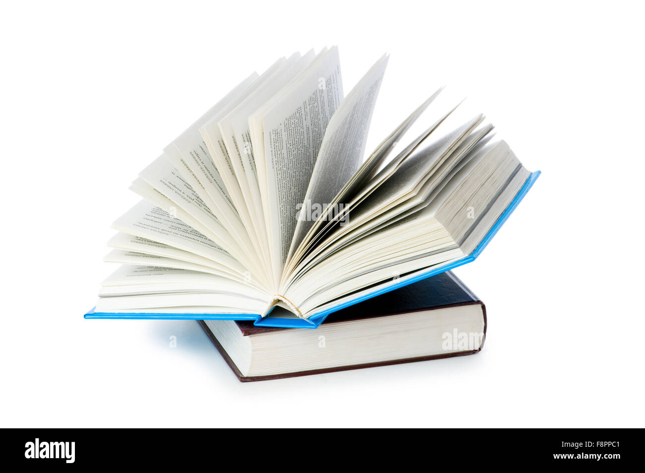 Stack of books isolated on the white Stock Photo - Alamy