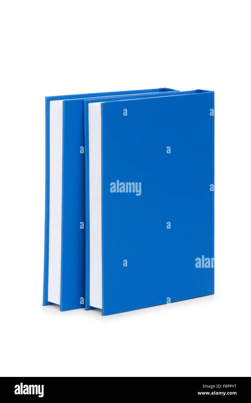 Stack of books isolated on the white Stock Photo - Alamy