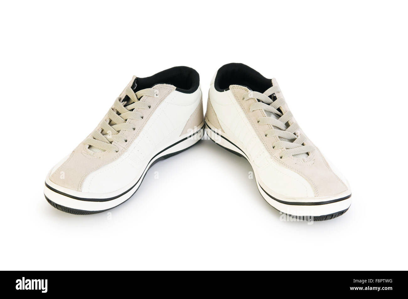 Sporty shoes isolated on the white background Stock Photo - Alamy