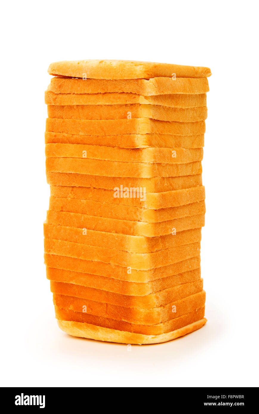 Sliced bread isolated on the white background Stock Photo - Alamy