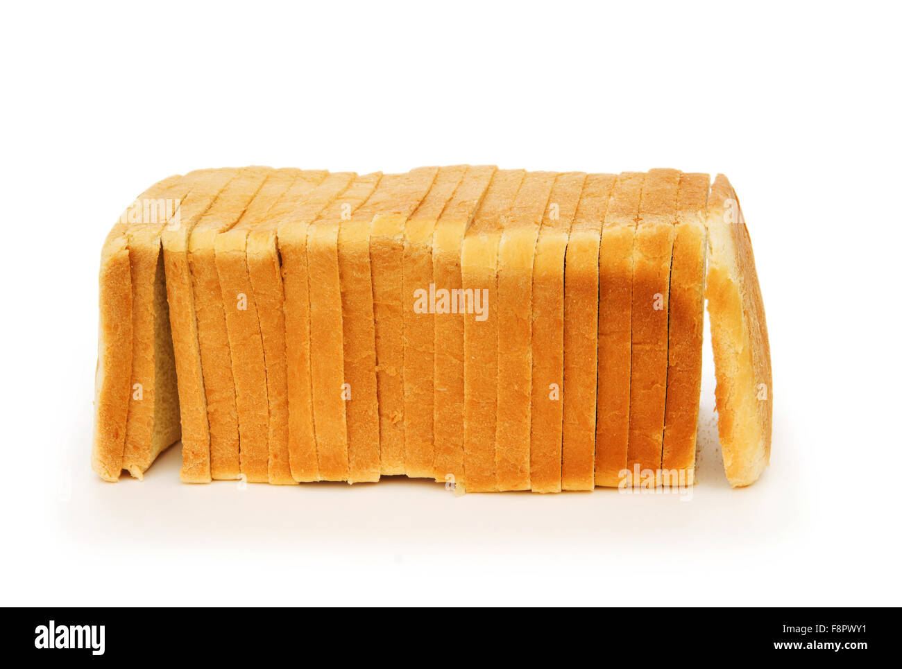 Sliced bread isolated on the white background Stock Photo - Alamy