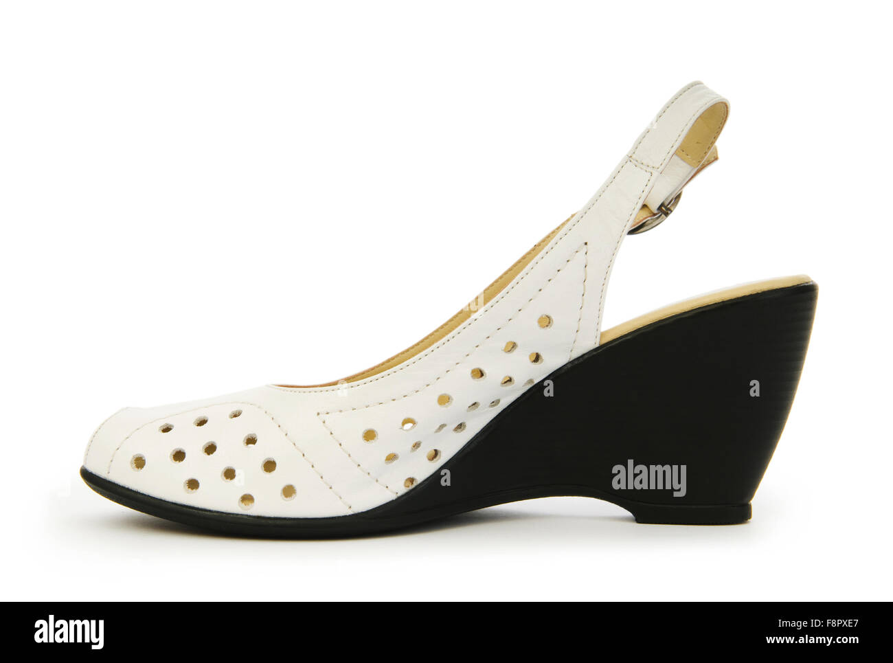 Woman shoes isolated on the white background Stock Photo - Alamy