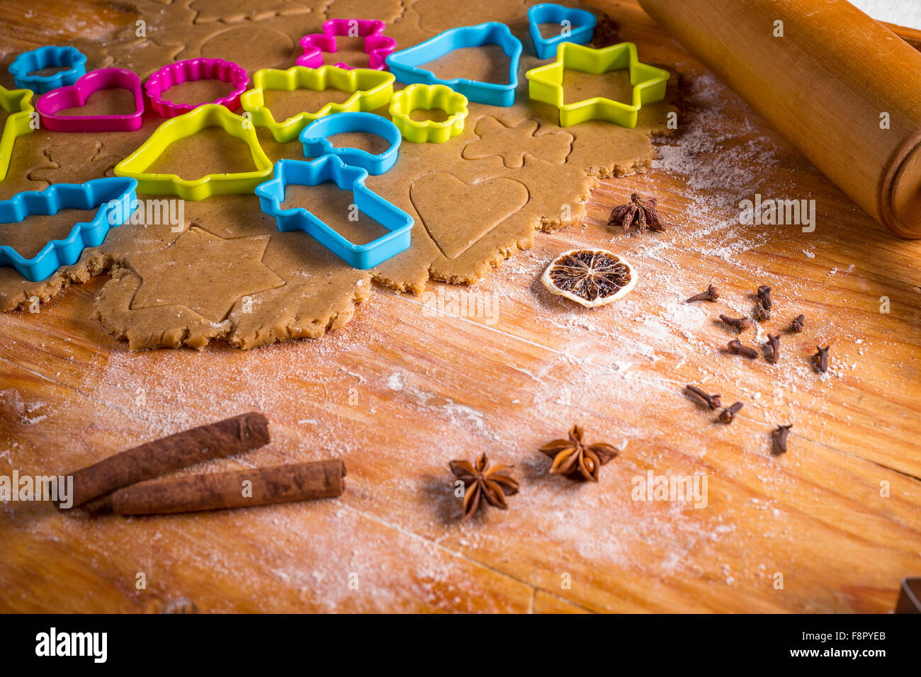 6 Christmas Cookie Cutters On A Ring