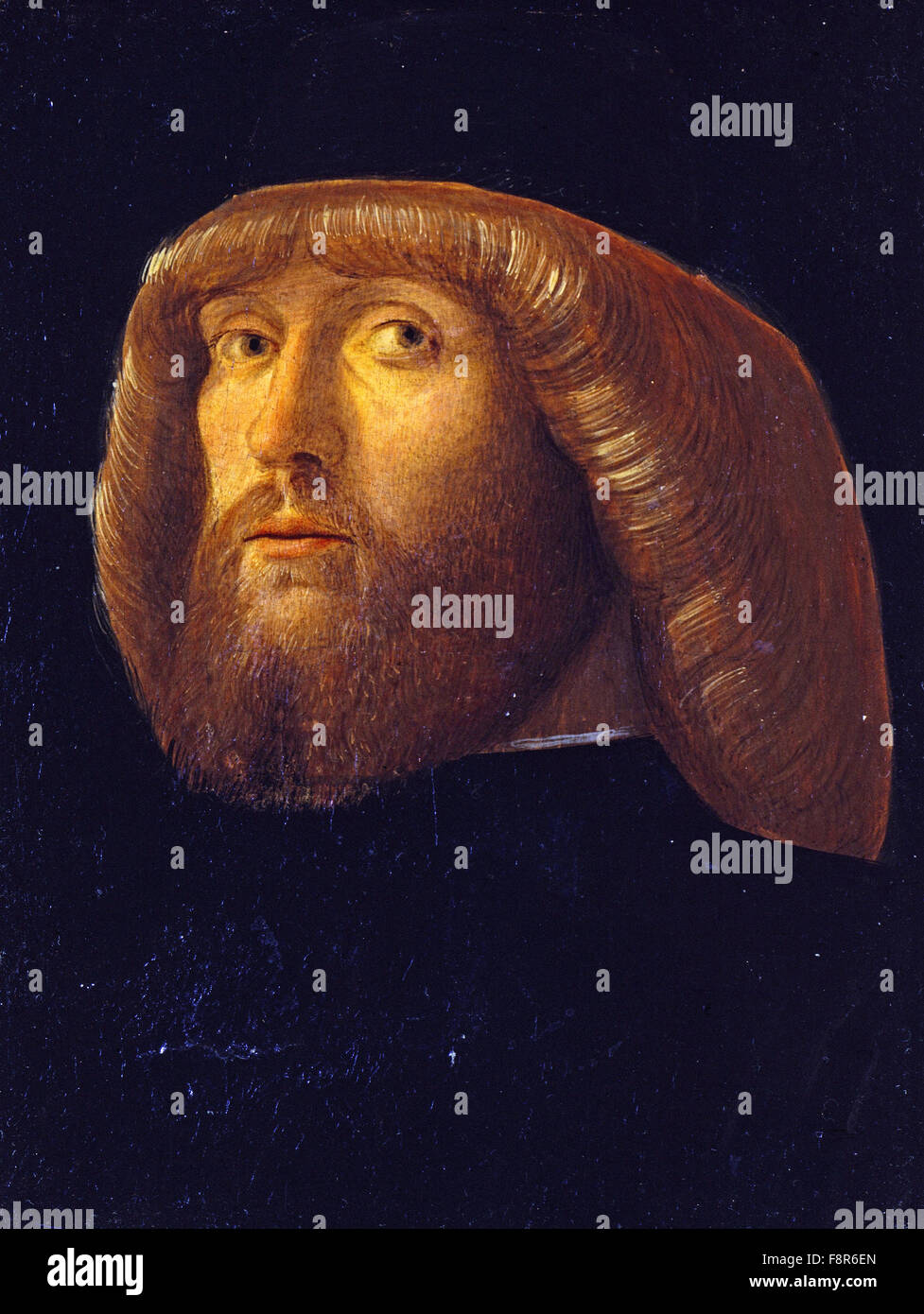 Giovanni Bellini - Giambellino - A Bearded Man Stock Photo