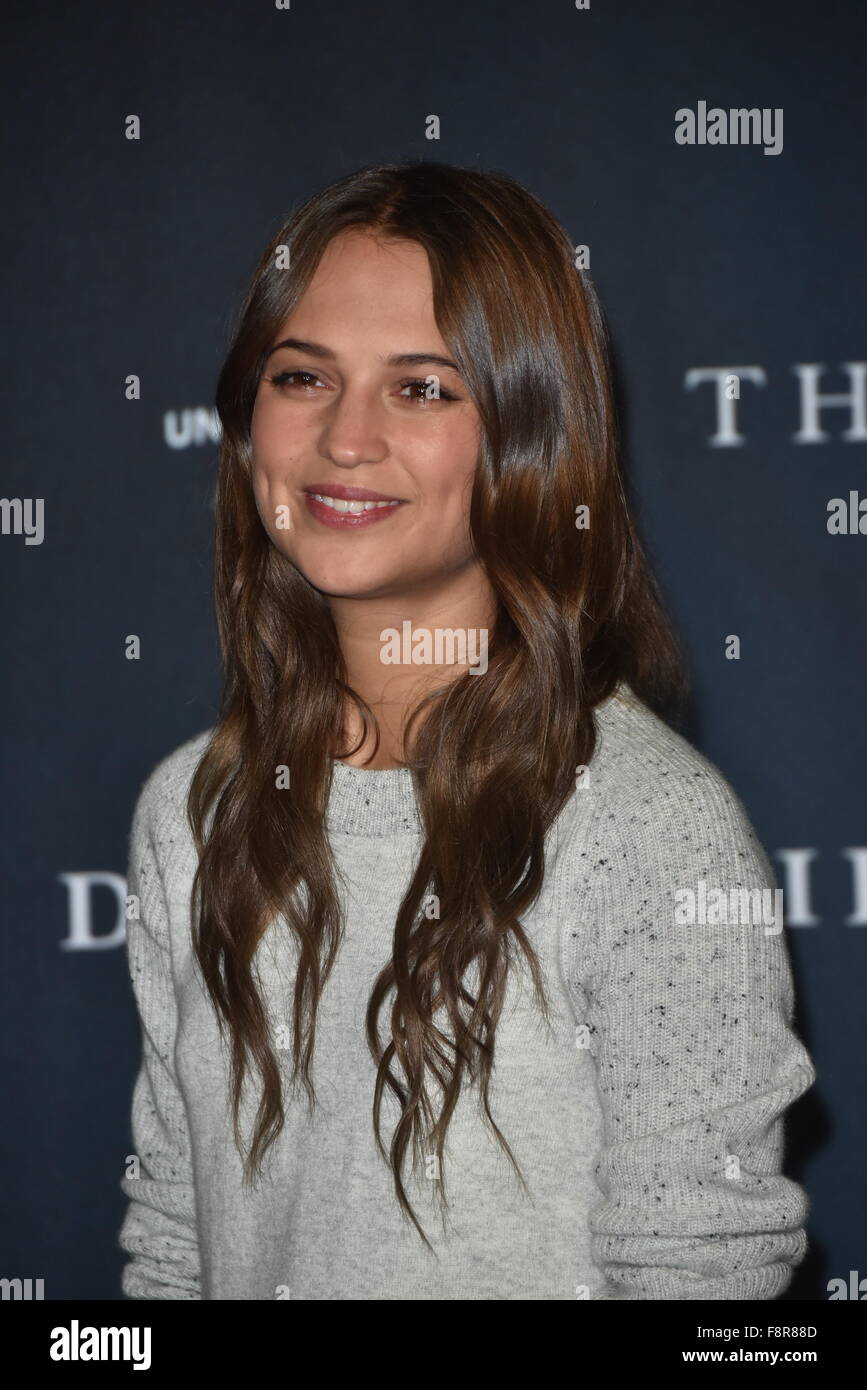 Berlin, Germany. 10th Dec, 2015. Swedish actress Alicia Vikander at the