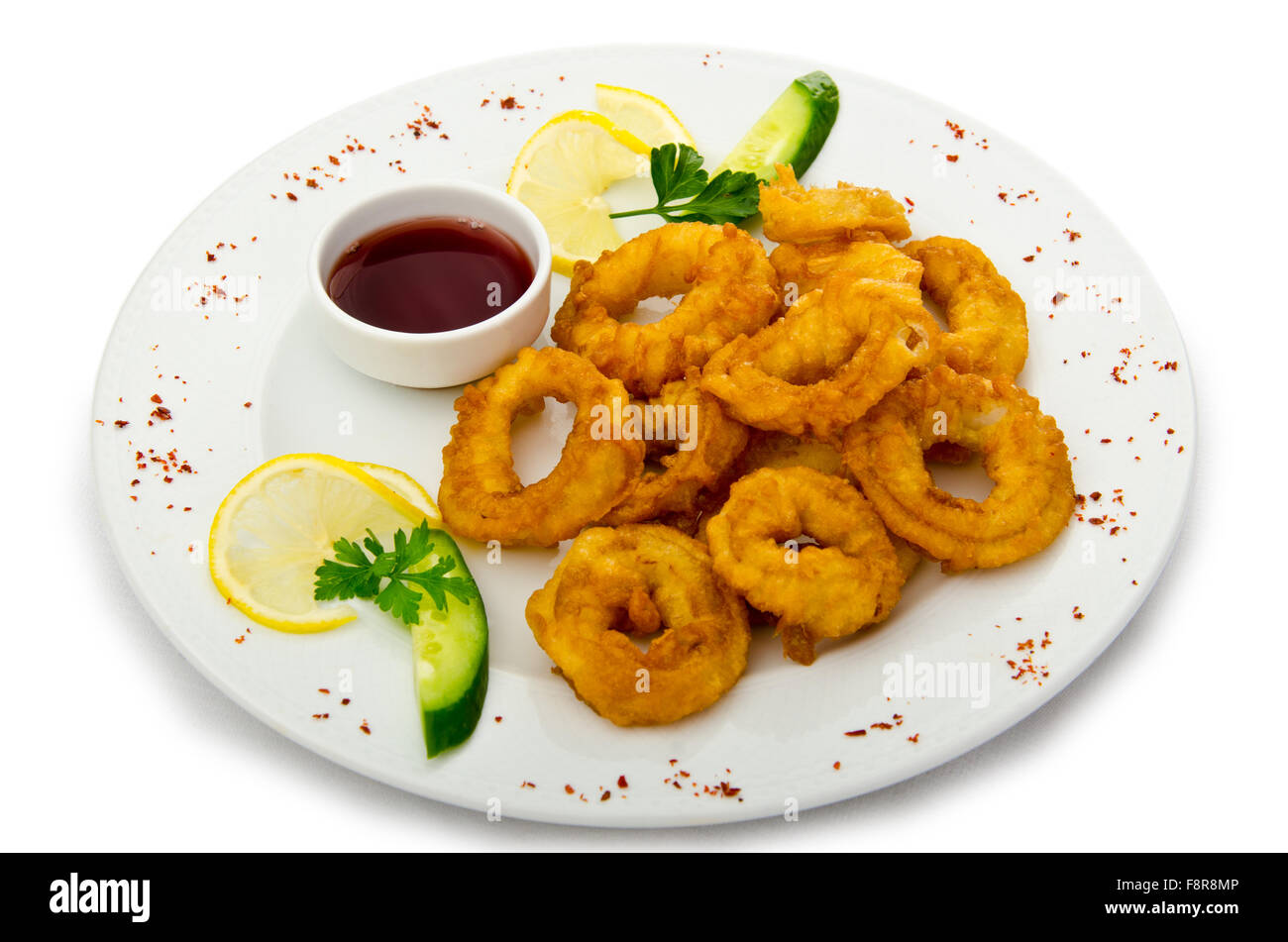 Deep Fried Octopus Rings Stock Photos & Deep Fried Octopus Rings Stock