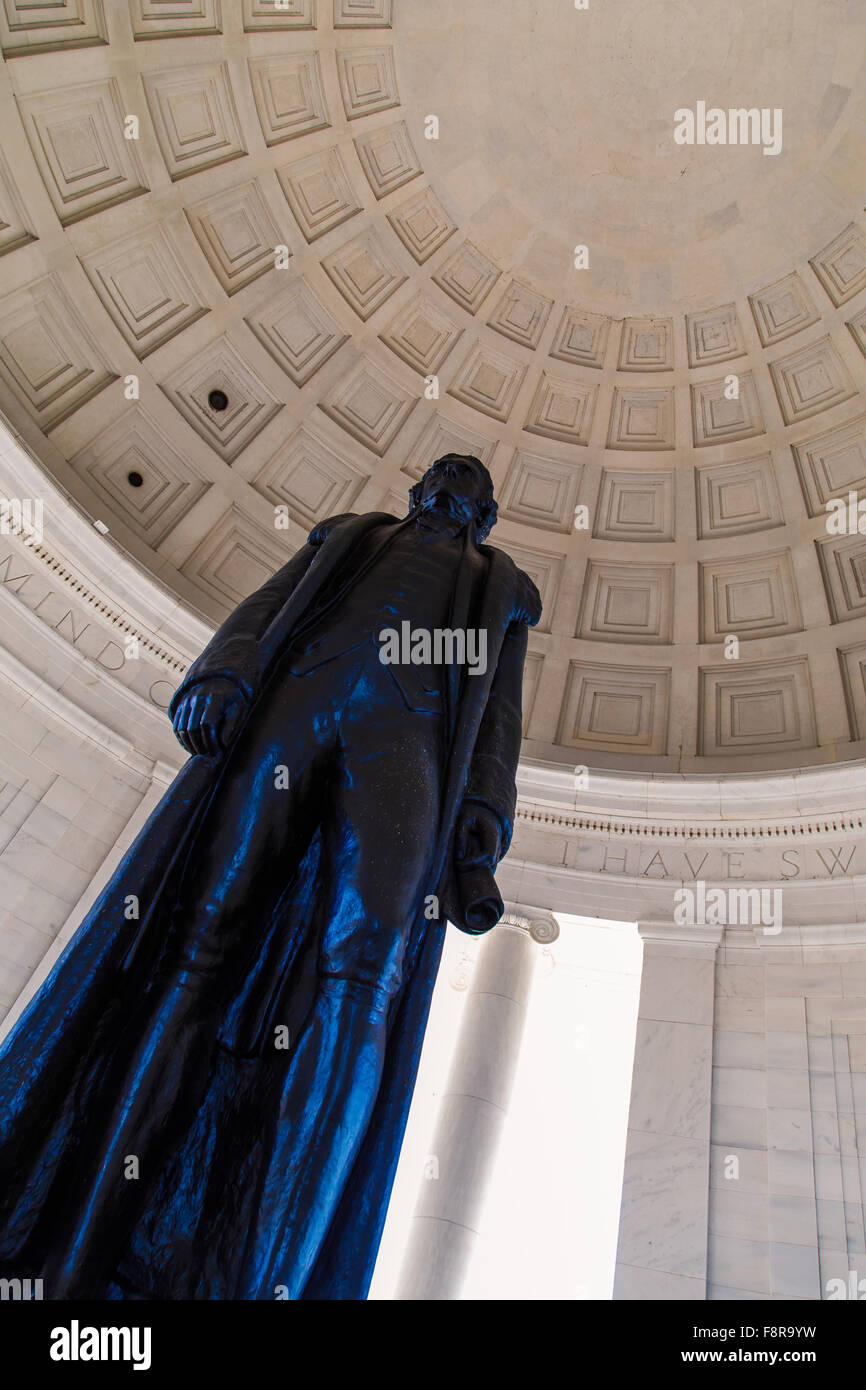 Jefferson Memorial Statue Stock Photo