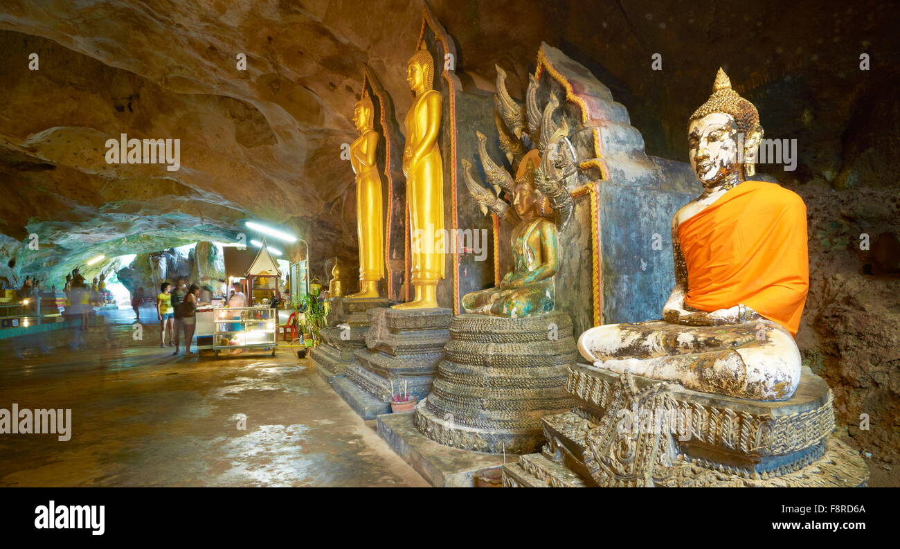 Thailand - Phang Nga Province, Wat Suwan Kuha Cave Temple Stock Photo