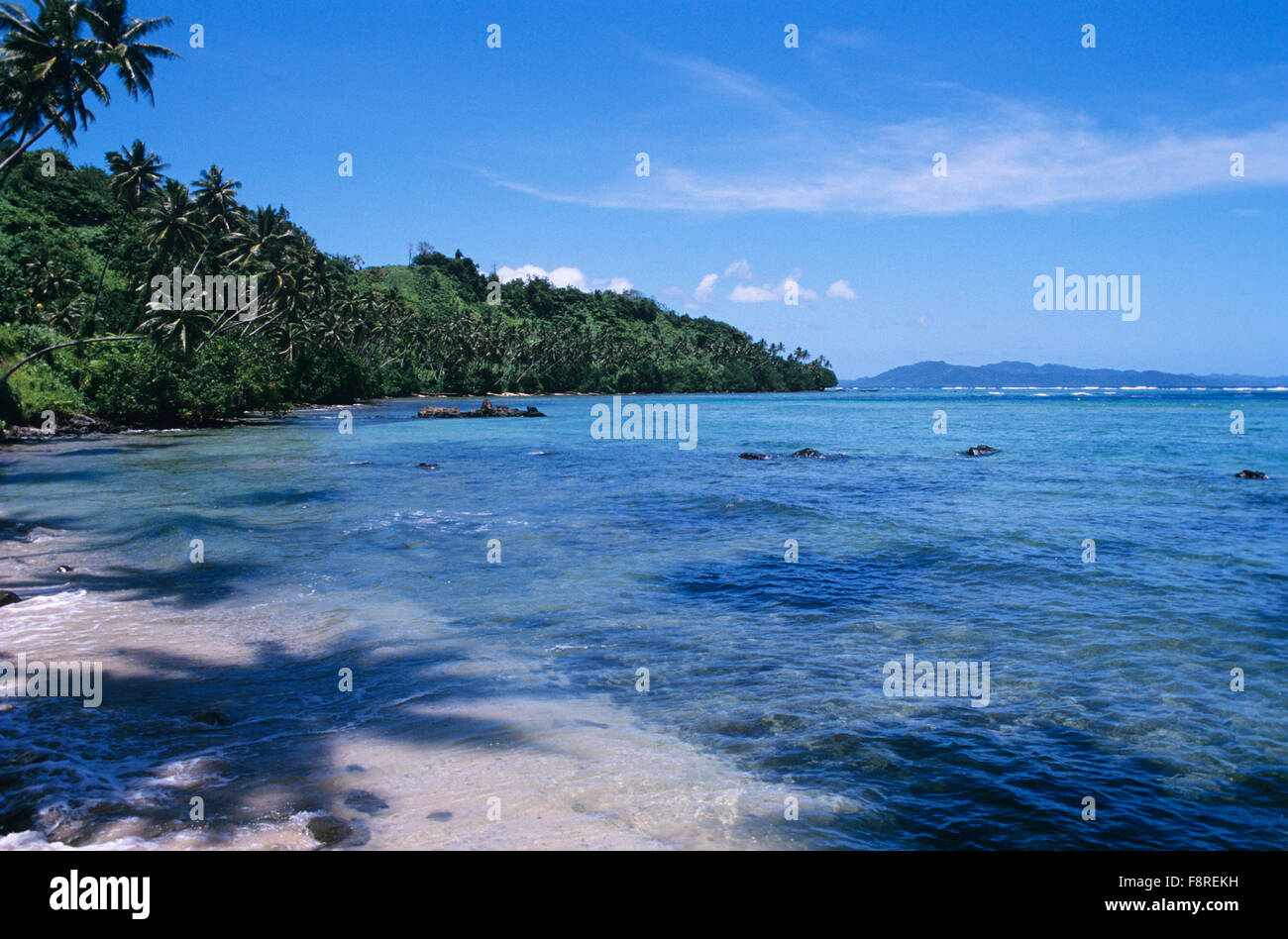 Daytime Ocean View Of Coastline At Waiyevo Taveuni Fiji Stock Photo Alamy