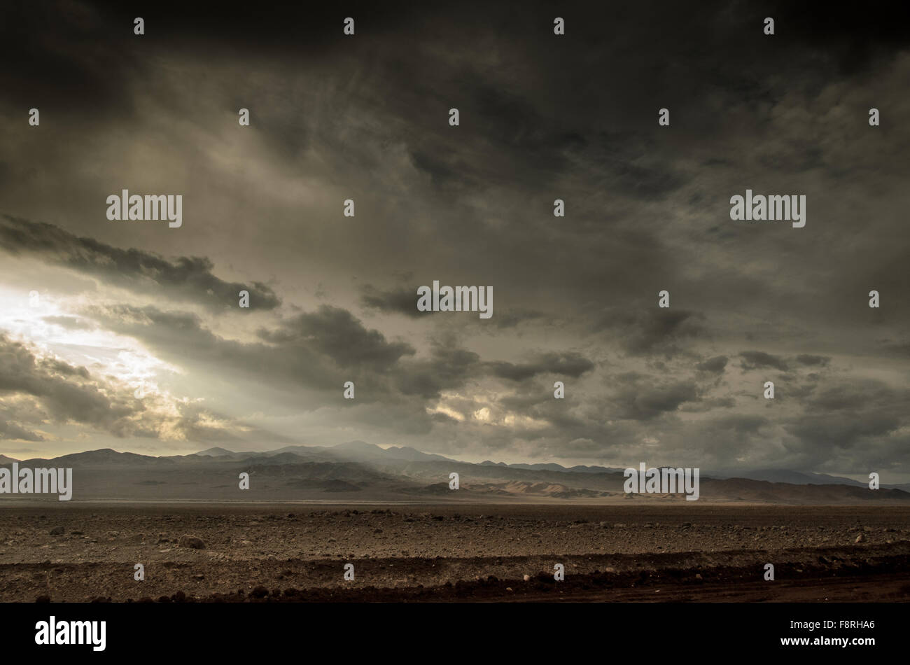 Atacama desert near Calama City, Chile Stock Photo