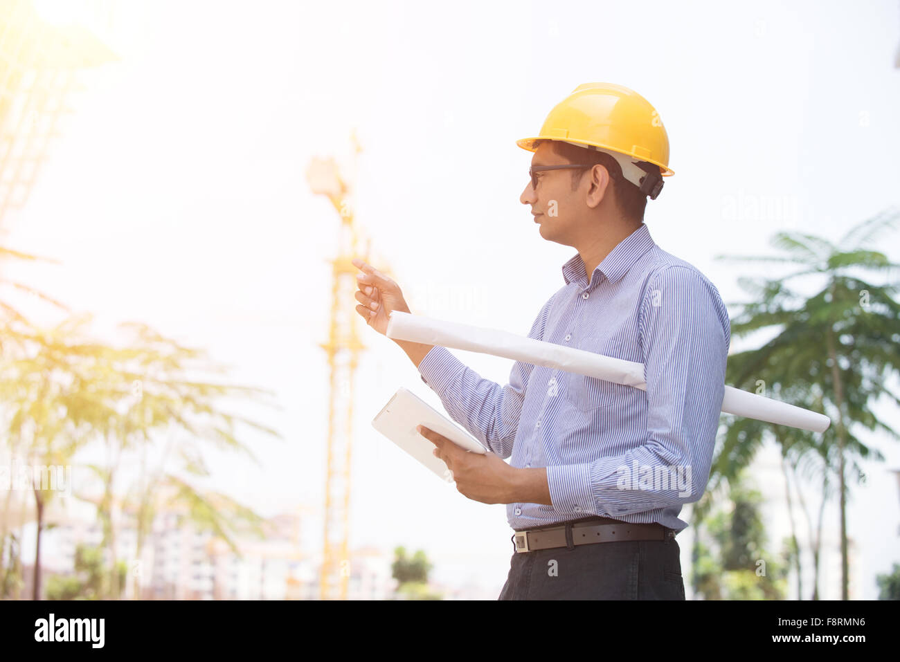 indian male architecture Stock Photo - Alamy