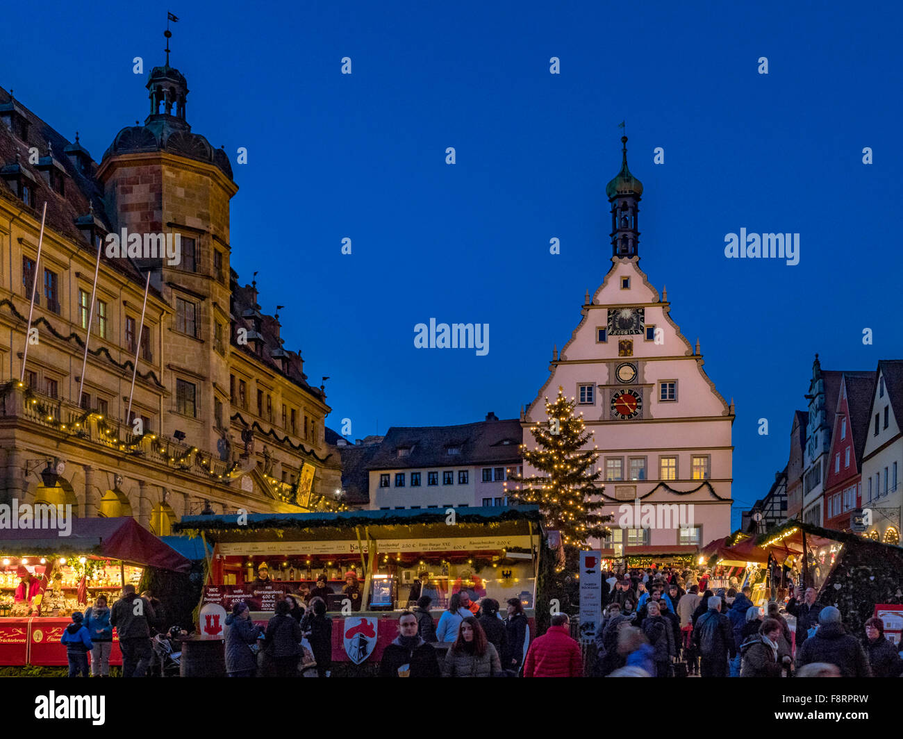 Reiterlesmarkt Christmas Market In Rothenburg Ob Der Tauber Franconia 