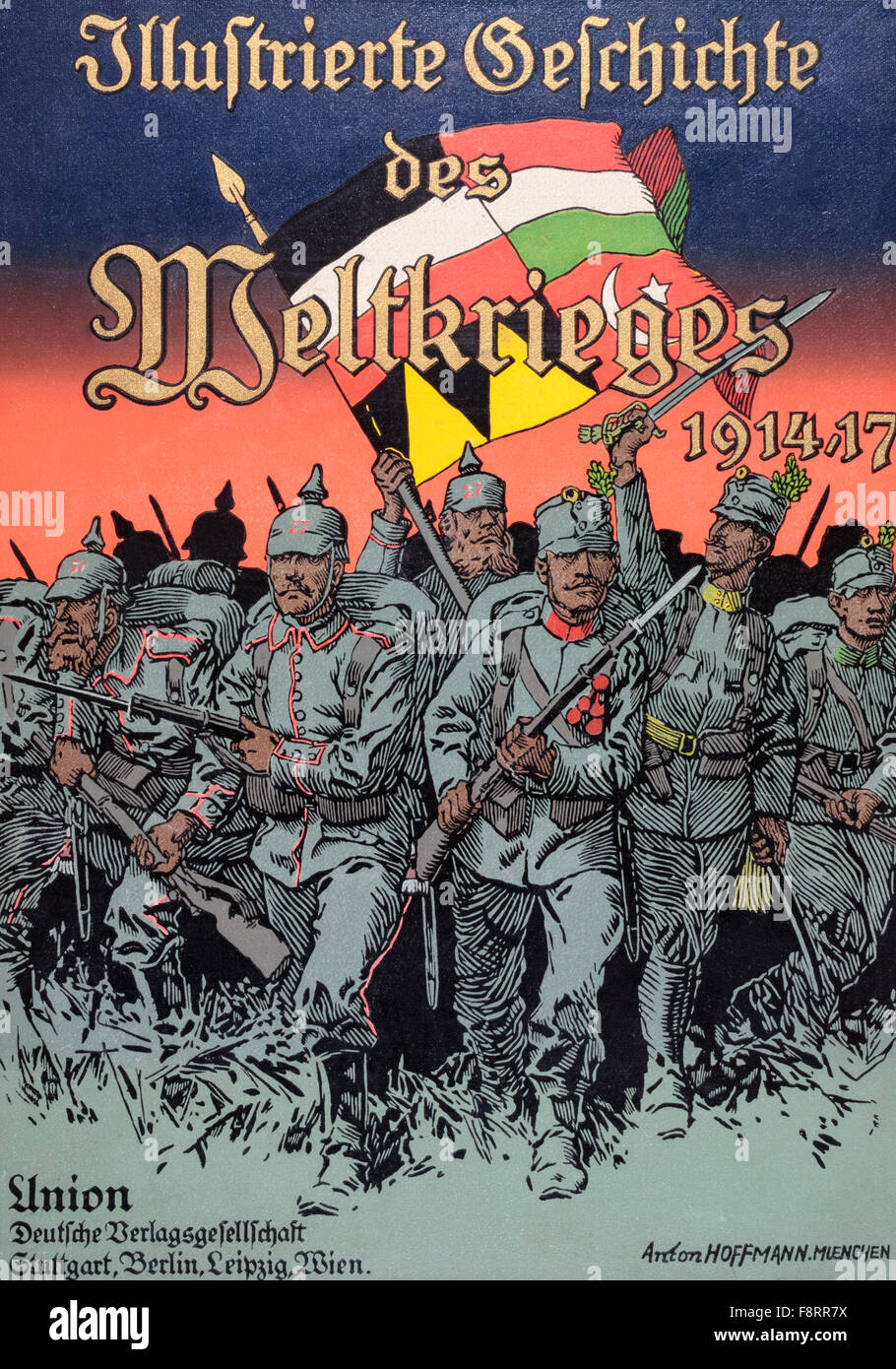 Front Cover of  Illustrierte Geschichte des Weltfrieges1914/15. Stock Photo